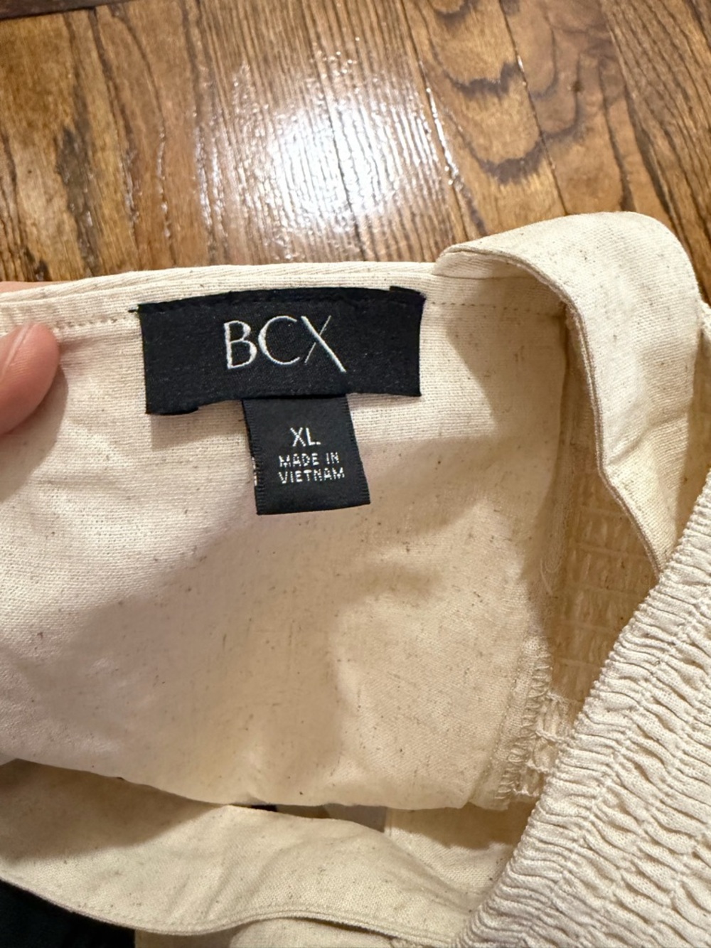 BCX Cream Square Neck Crop Tank - Picture 6 of 6